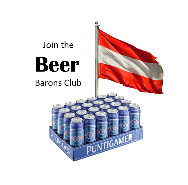 Bavarian Beer Barons Club | 24 x 500ml Cans per month | Authentic Austrian Beer Delivered