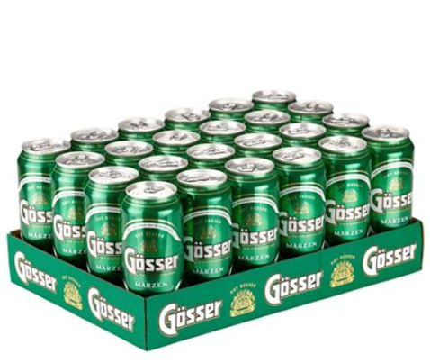 Gösser Beer | 500ml Can | Authentic Austrian Lager Beer